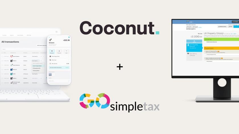 Coconut and GoSimpleTax logo