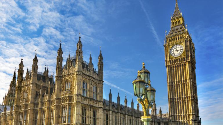 A picture of Parliament in Westminster