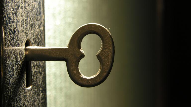 Key in the lock